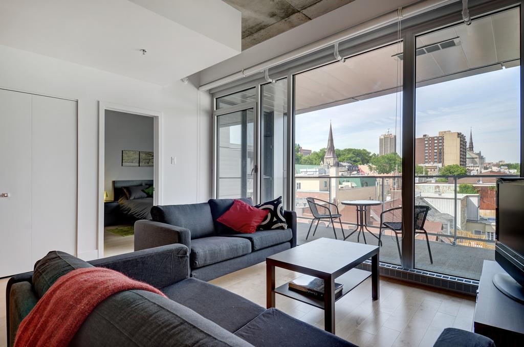 شقة Les Immeubles Charlevoix - Le 760-605 مدينة كويبيك الغرفة الصورة